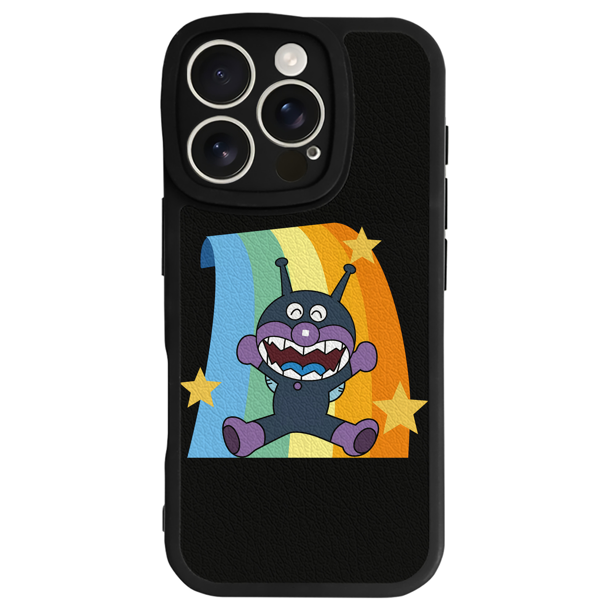 （画像用） アンパンマン Anpanman 【iPhone 16シリーズ対応】シリコンスマホケース（レザー調） 材質：シリコン